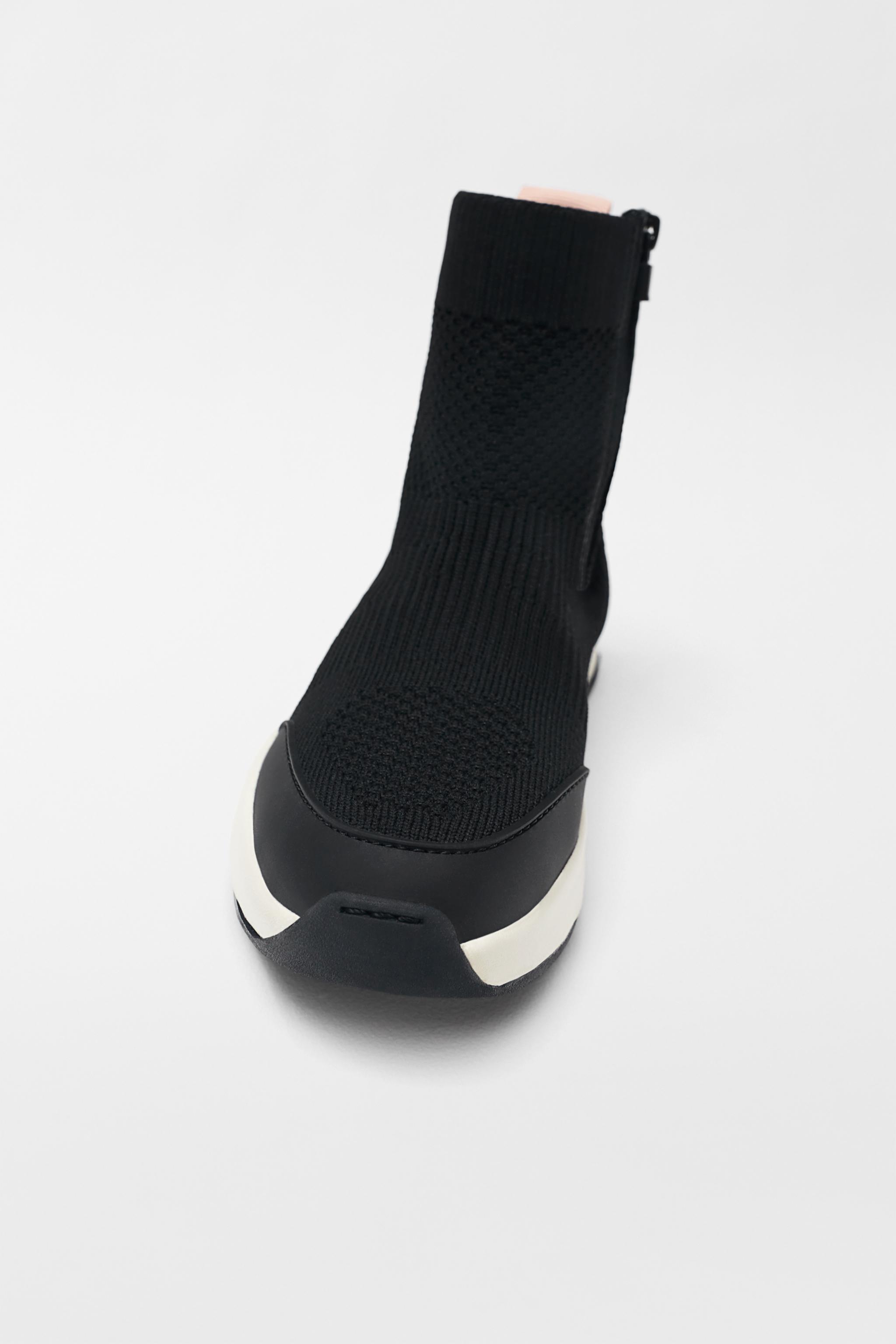 Sock trainers womens zara clearance